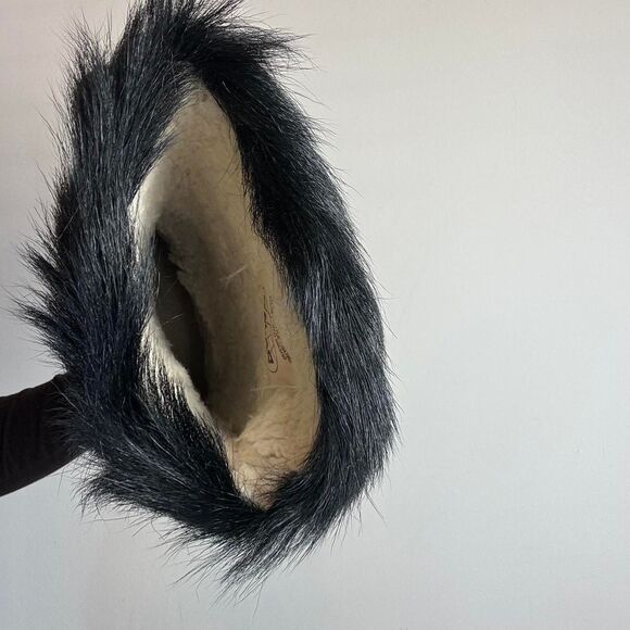 Pajar Real Fur Black Winter Boots Made in Italy - Picture 7 of 7